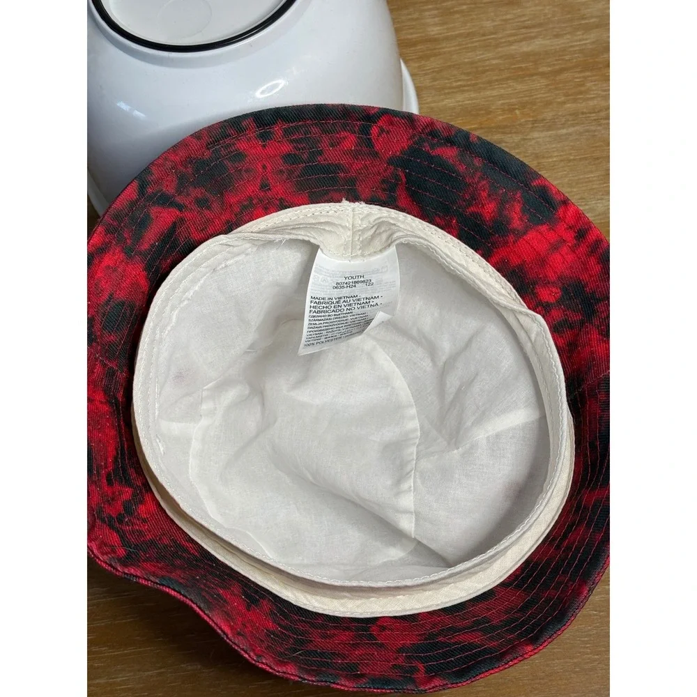 Jordan Youth Bucket Hat Red Black Tie Dye Jumpman‎ Logo